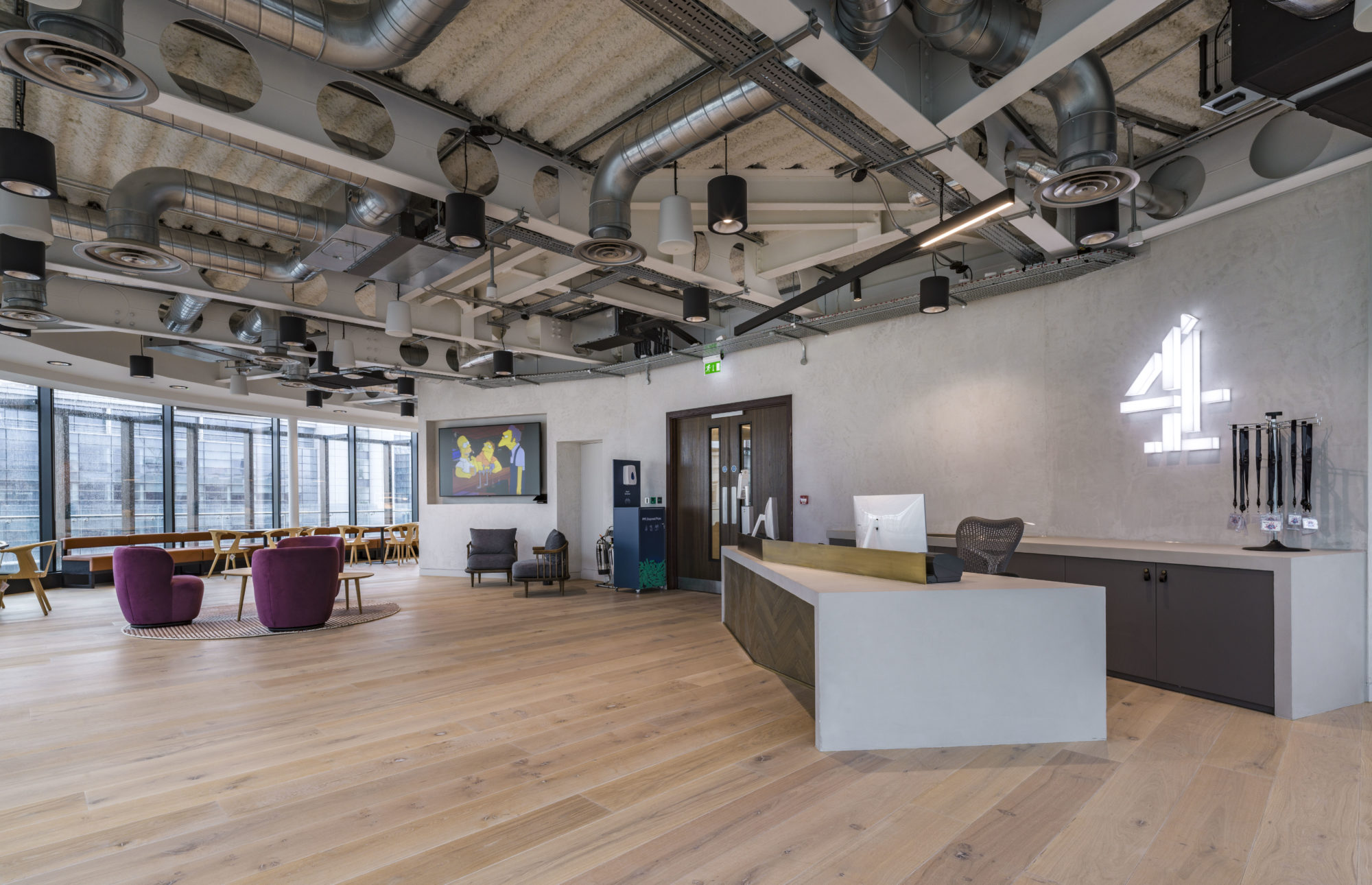 Channel 4 reception office fit out