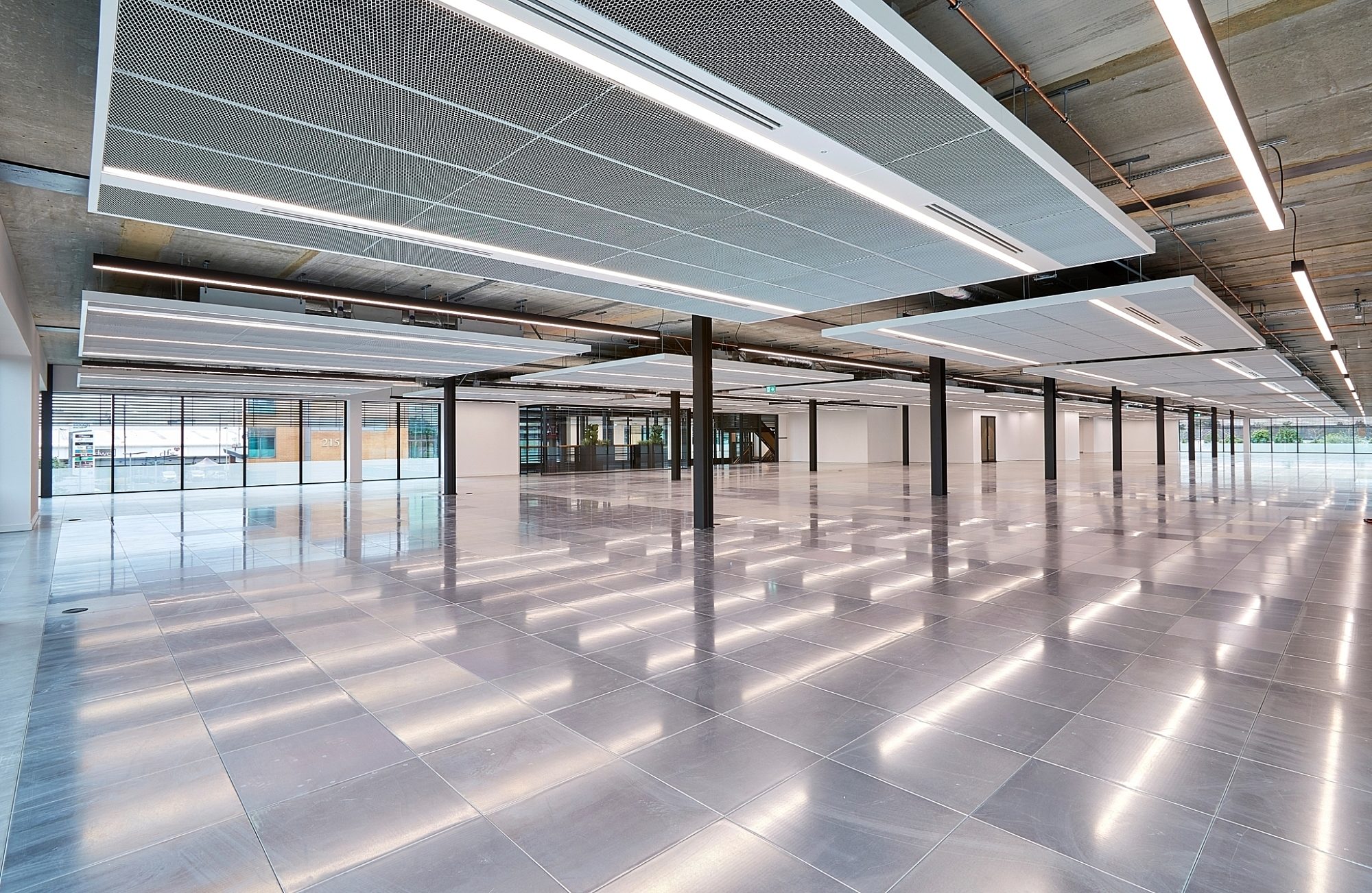 expansive modern office space after refurbishment