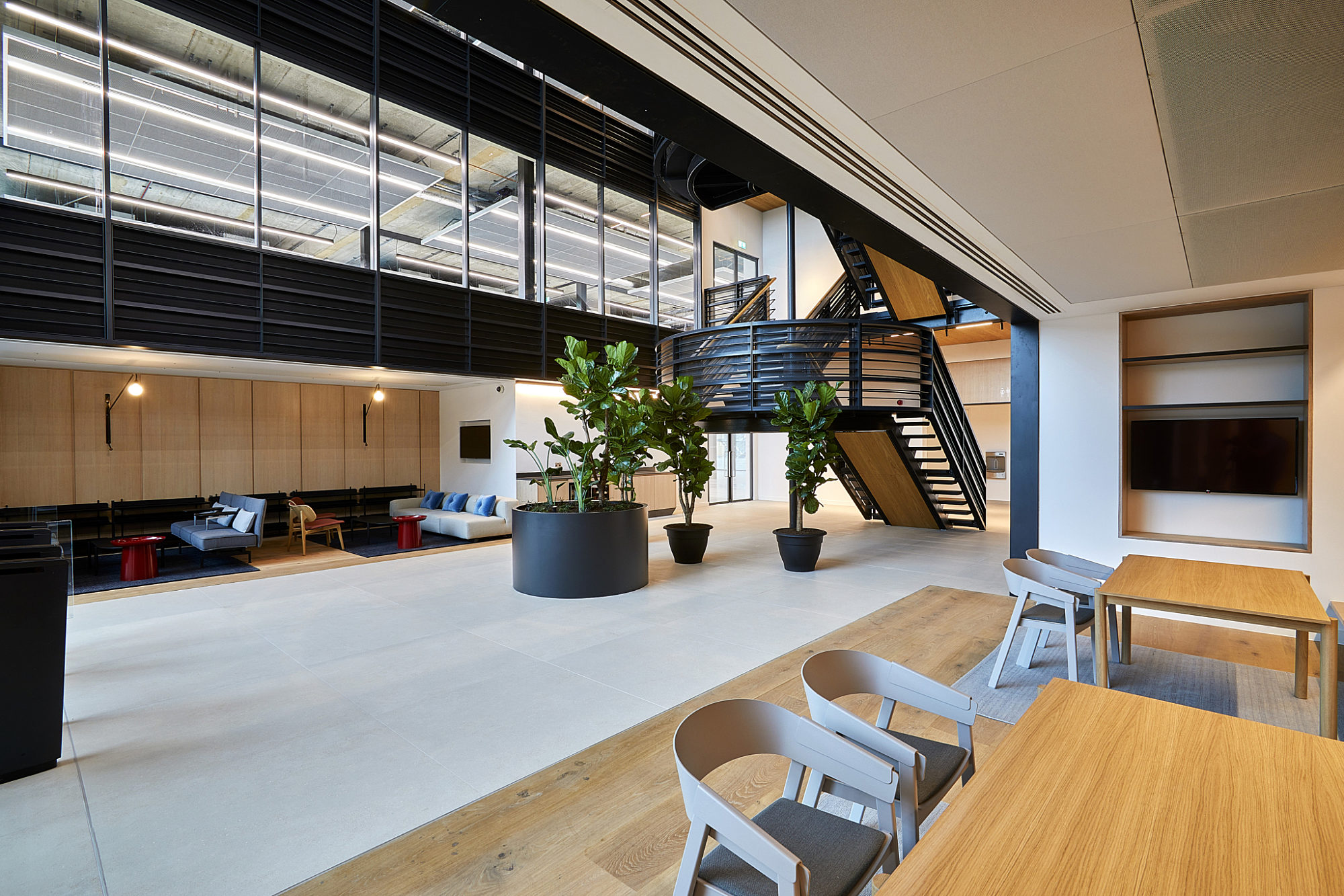 increased office space in atrium