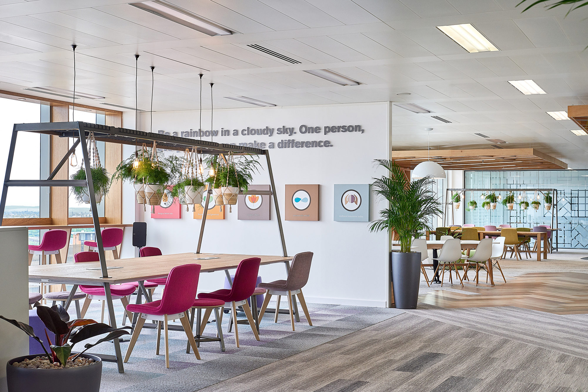 Biophilia throughout cool office fit out