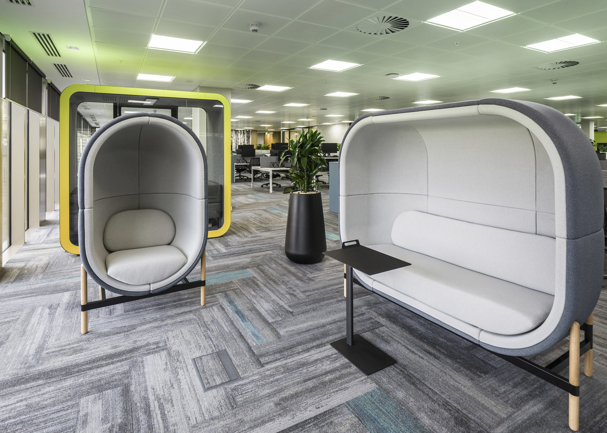 individual office pod in office fit out