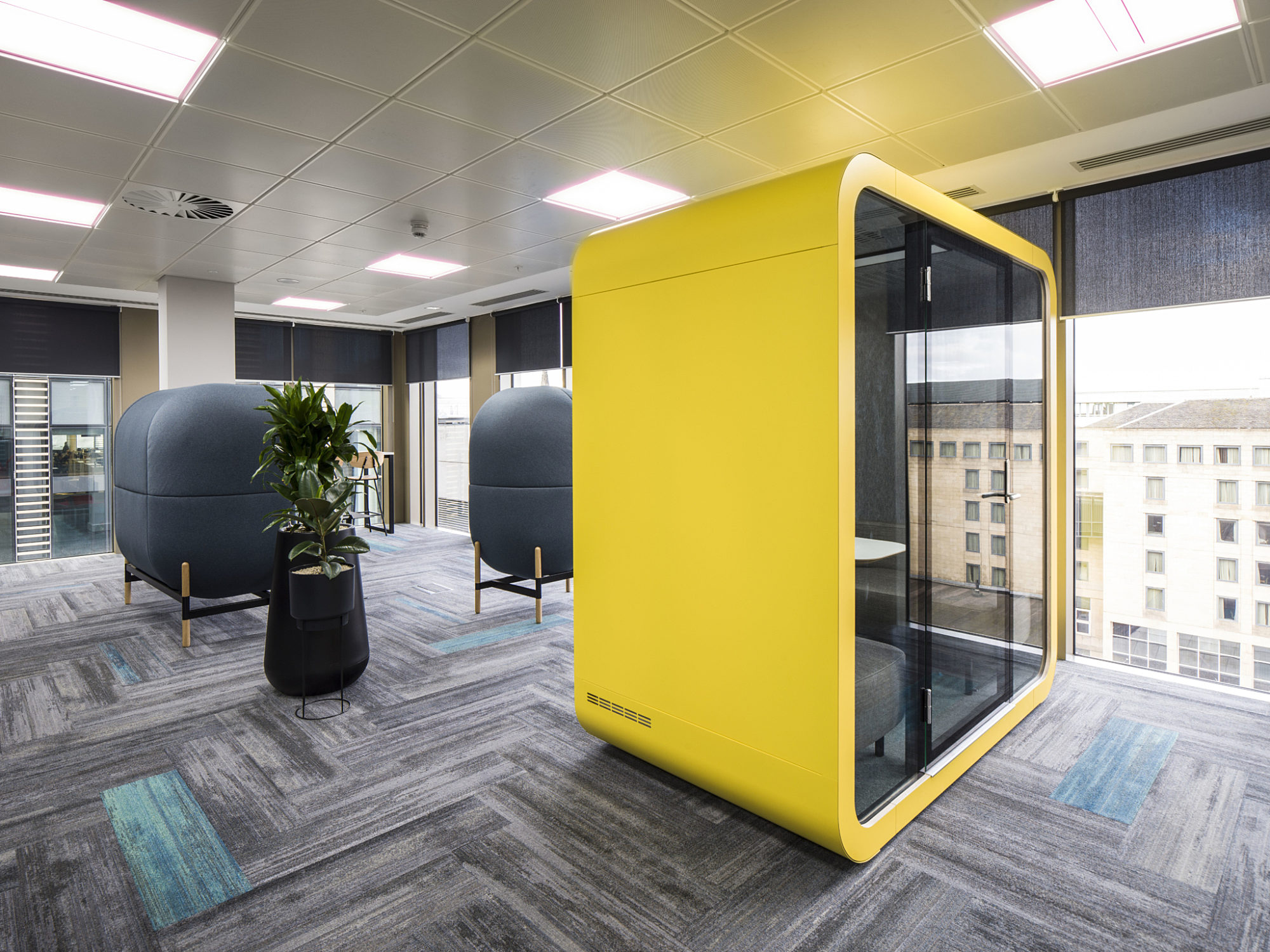 soundproof office pods at pinsent masons