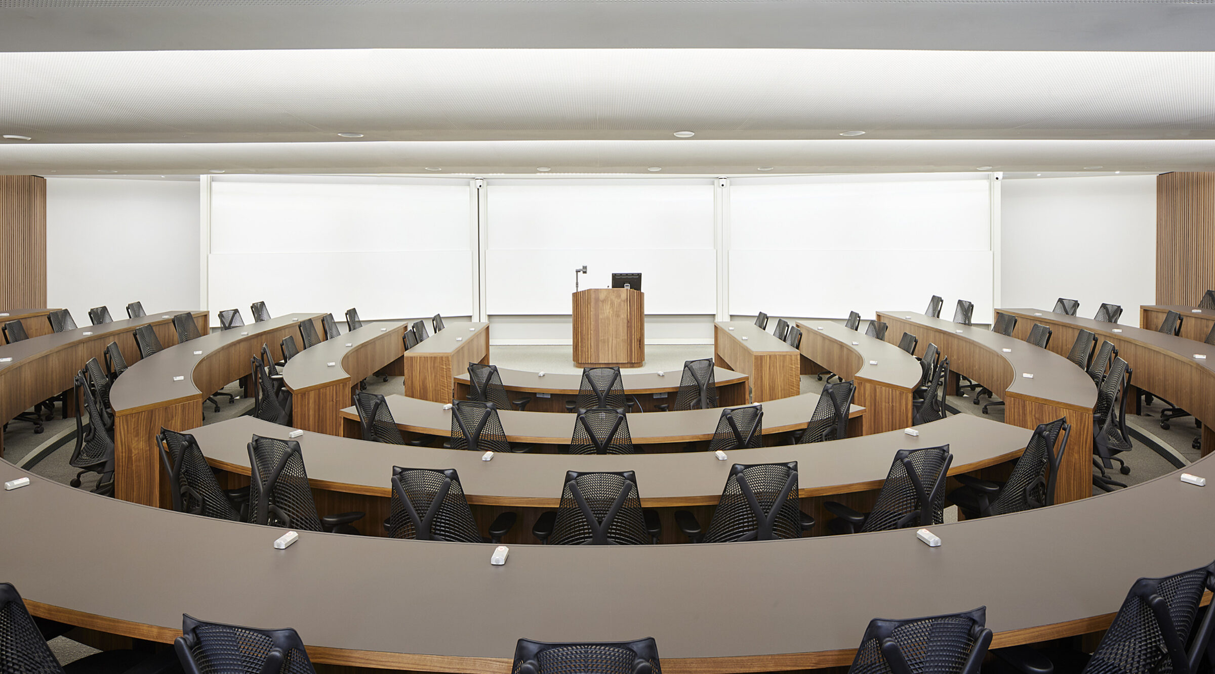 Lecture hall at the University of Chicago Booth, London