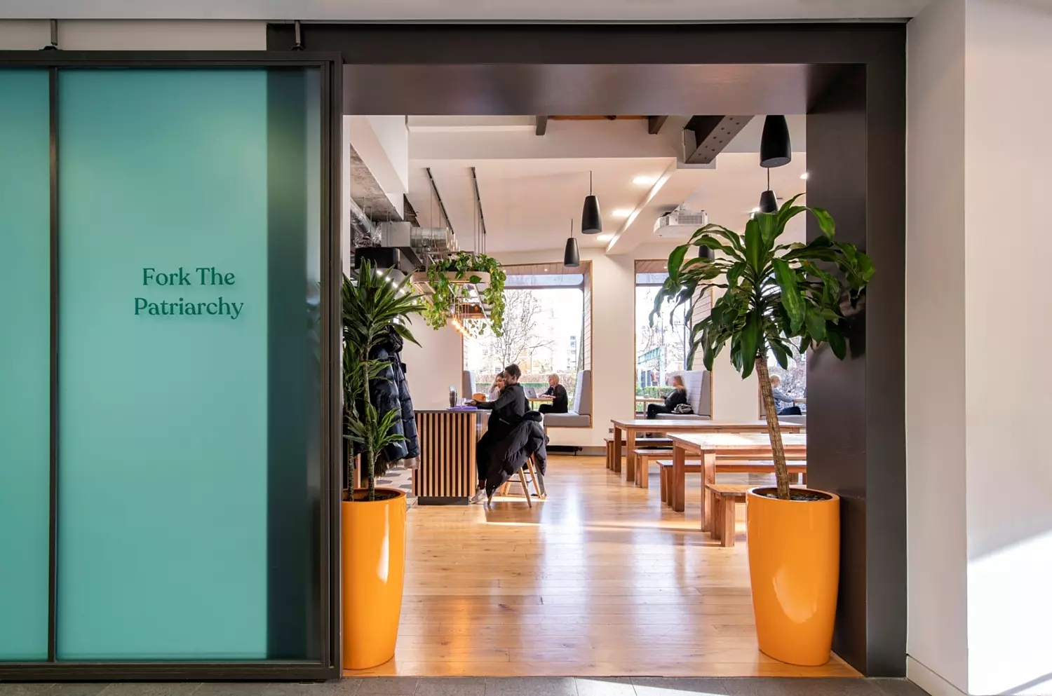 Social spaces to engage workers