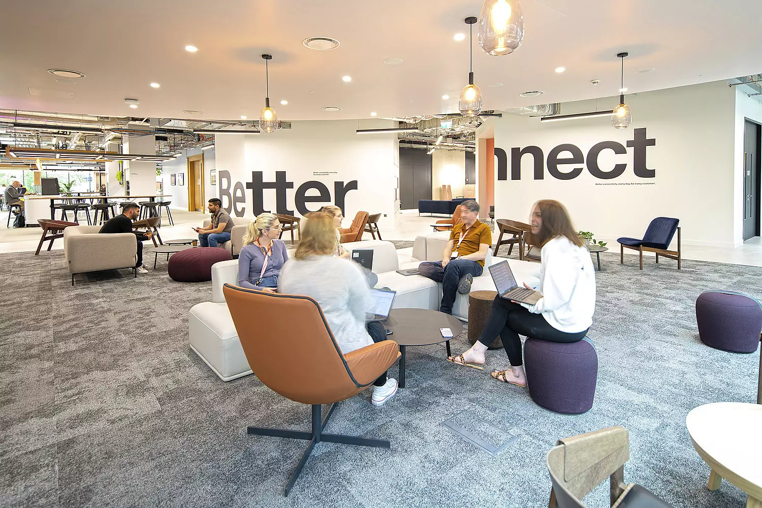 Three's busy communal hub