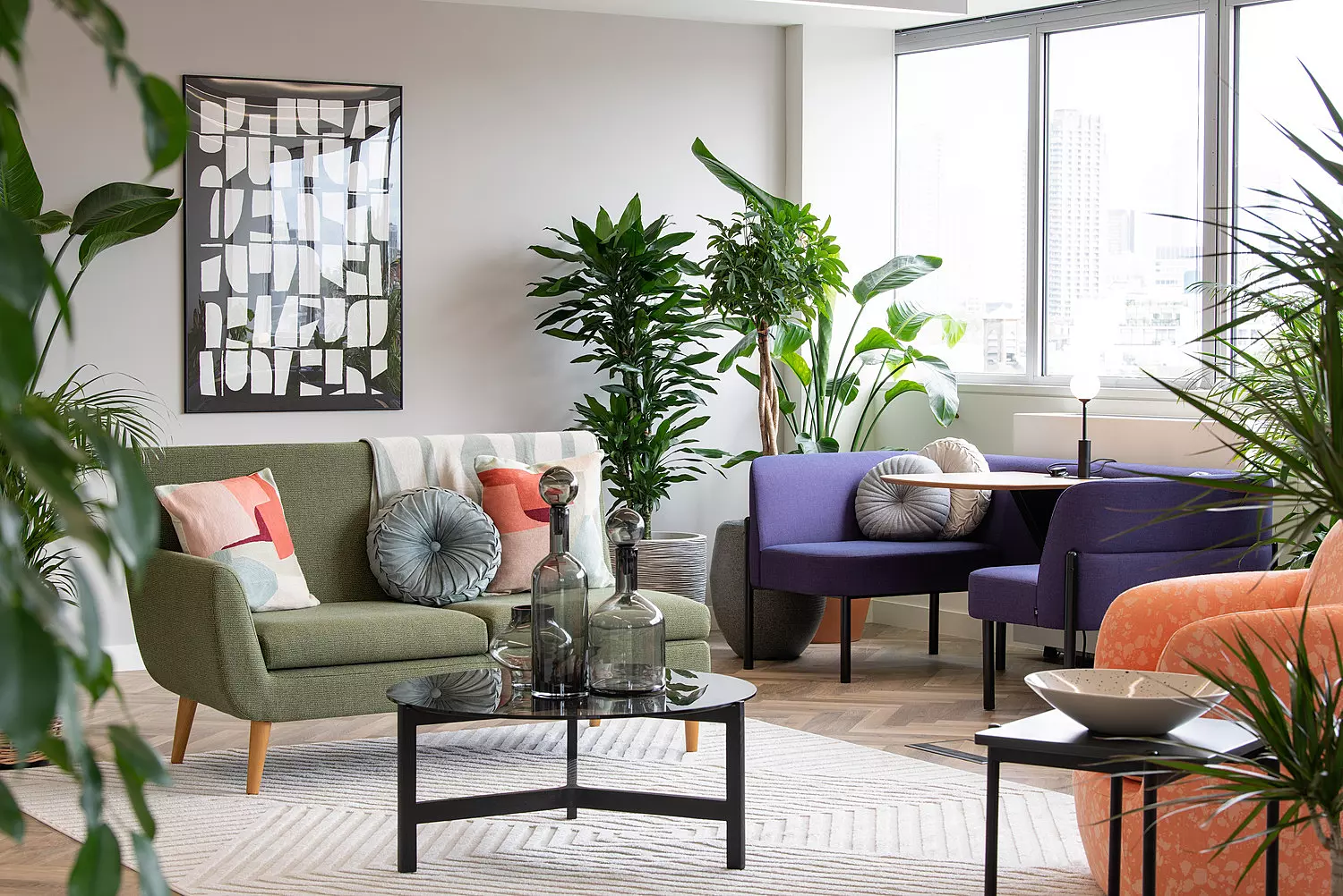 Lounge style seating at GPE Elm Yard