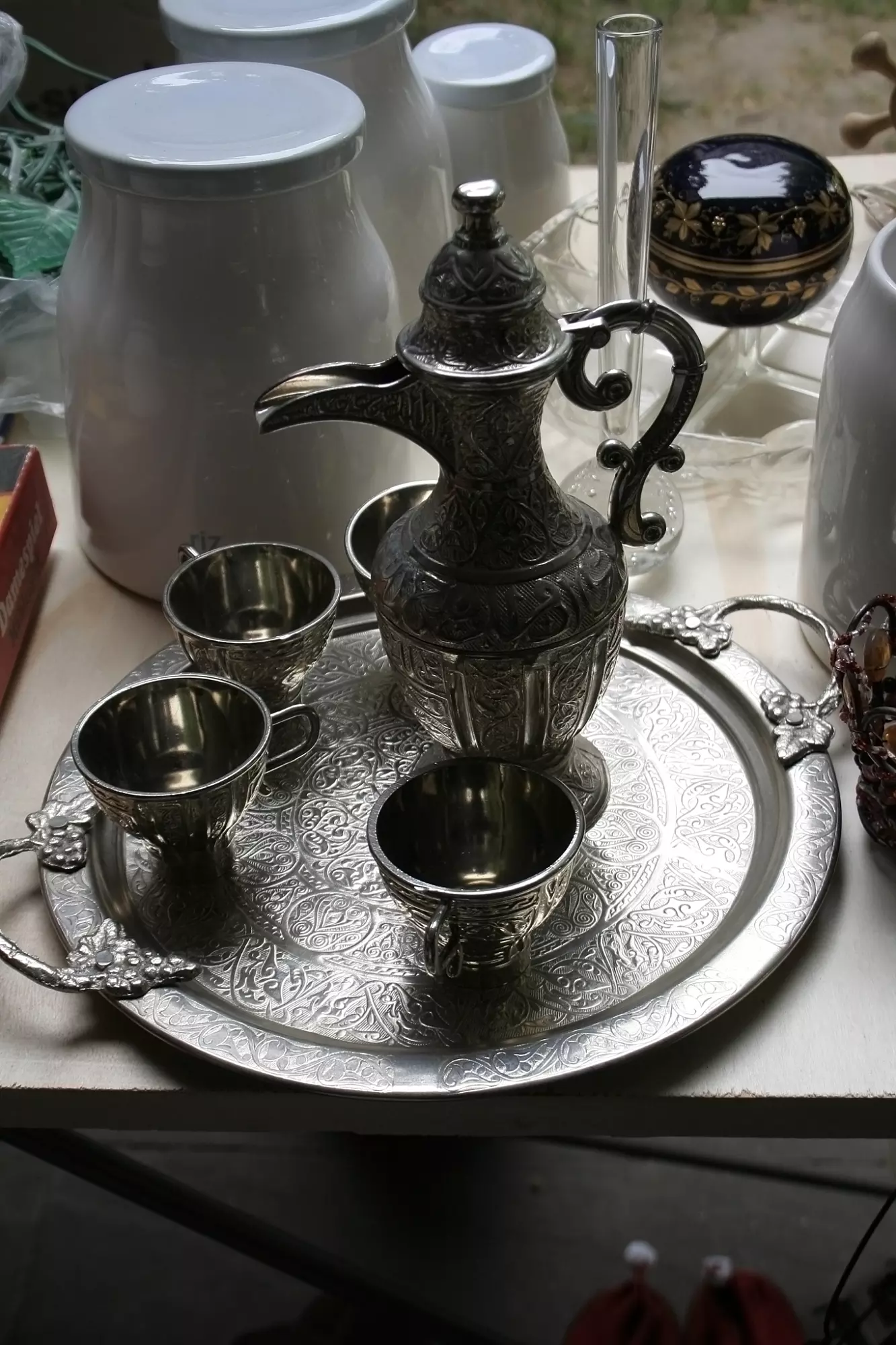 Silver coffee pot from the early 1900s