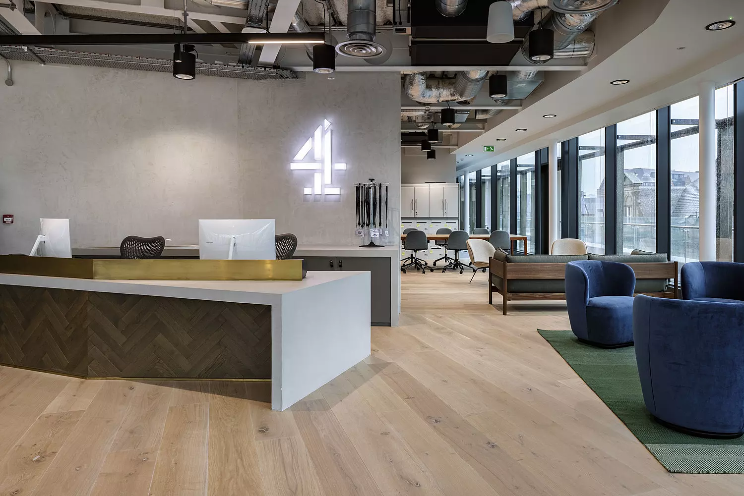 Channel 4 office fit out with natural light