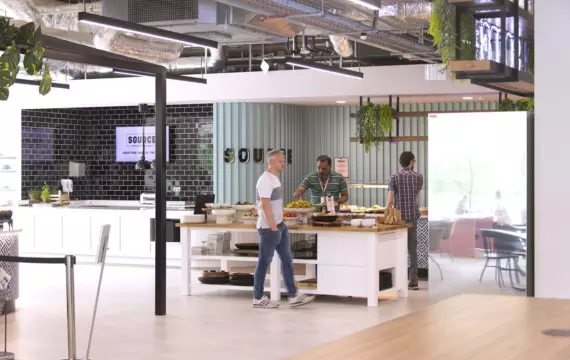 Trendy office cafe fit out