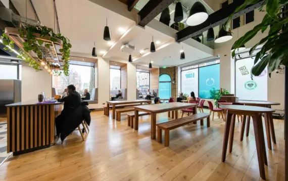 Modern working at The Body Shop's office