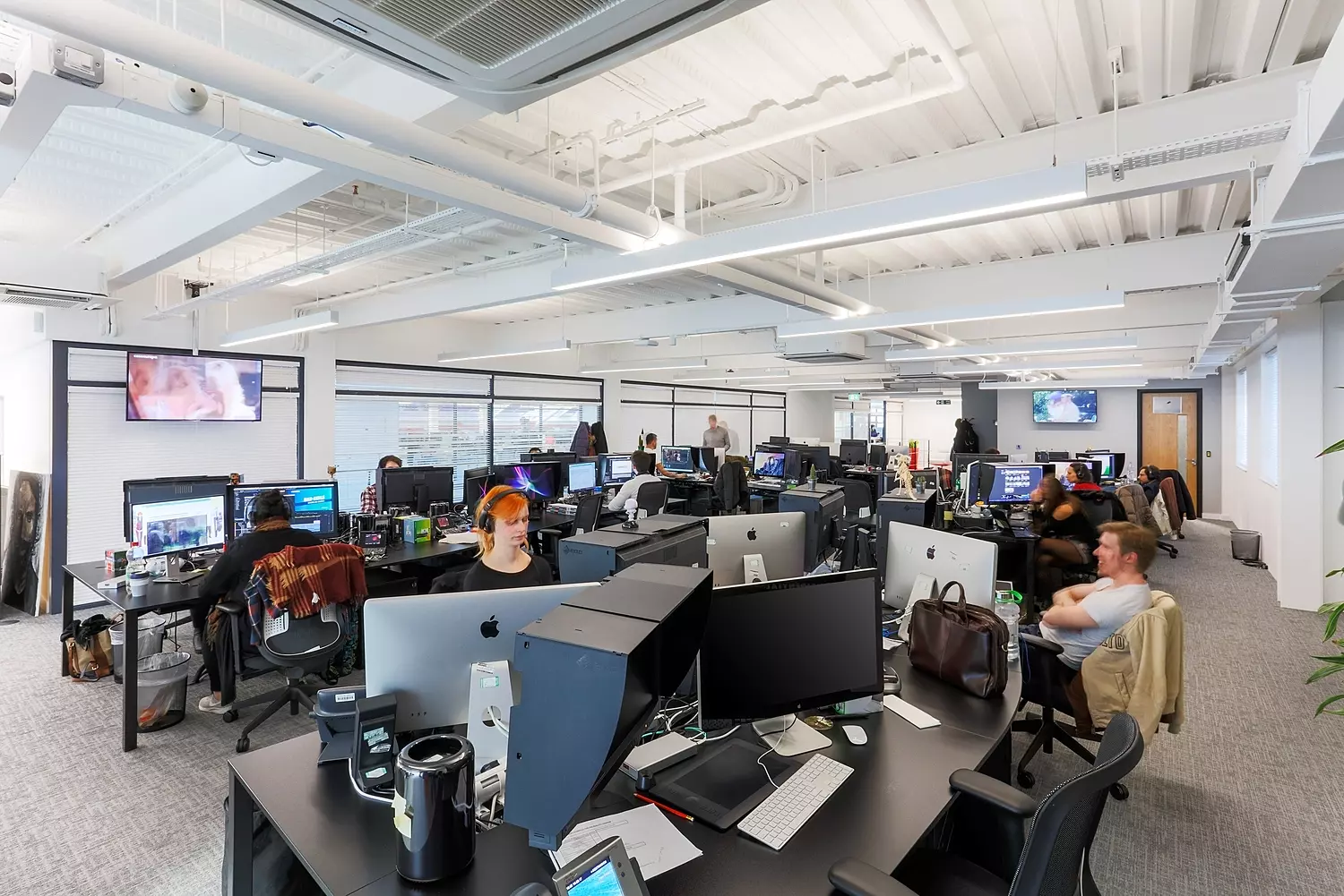 AMC open plan office design with natural light