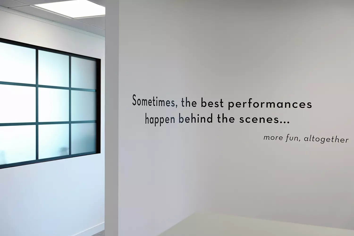 Inspiring quote at Butlins