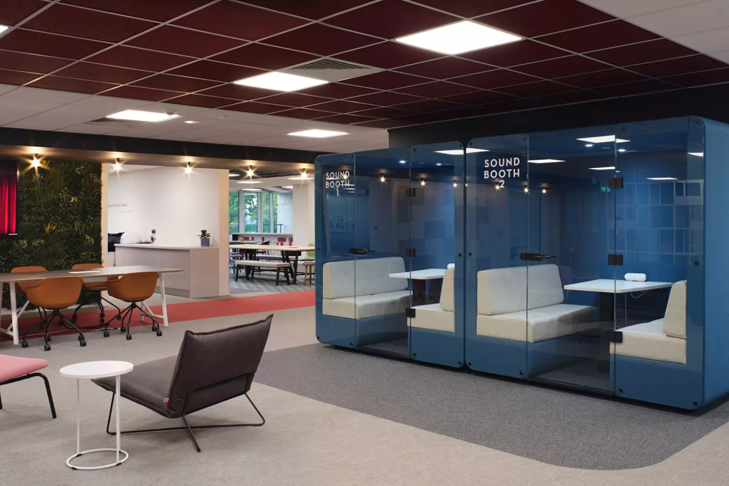 Sound proof booths at Butlins