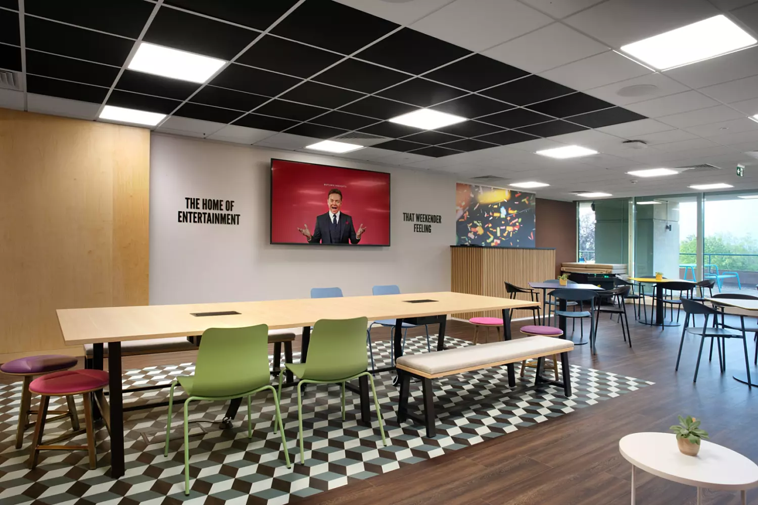 Cafe space at Butlins