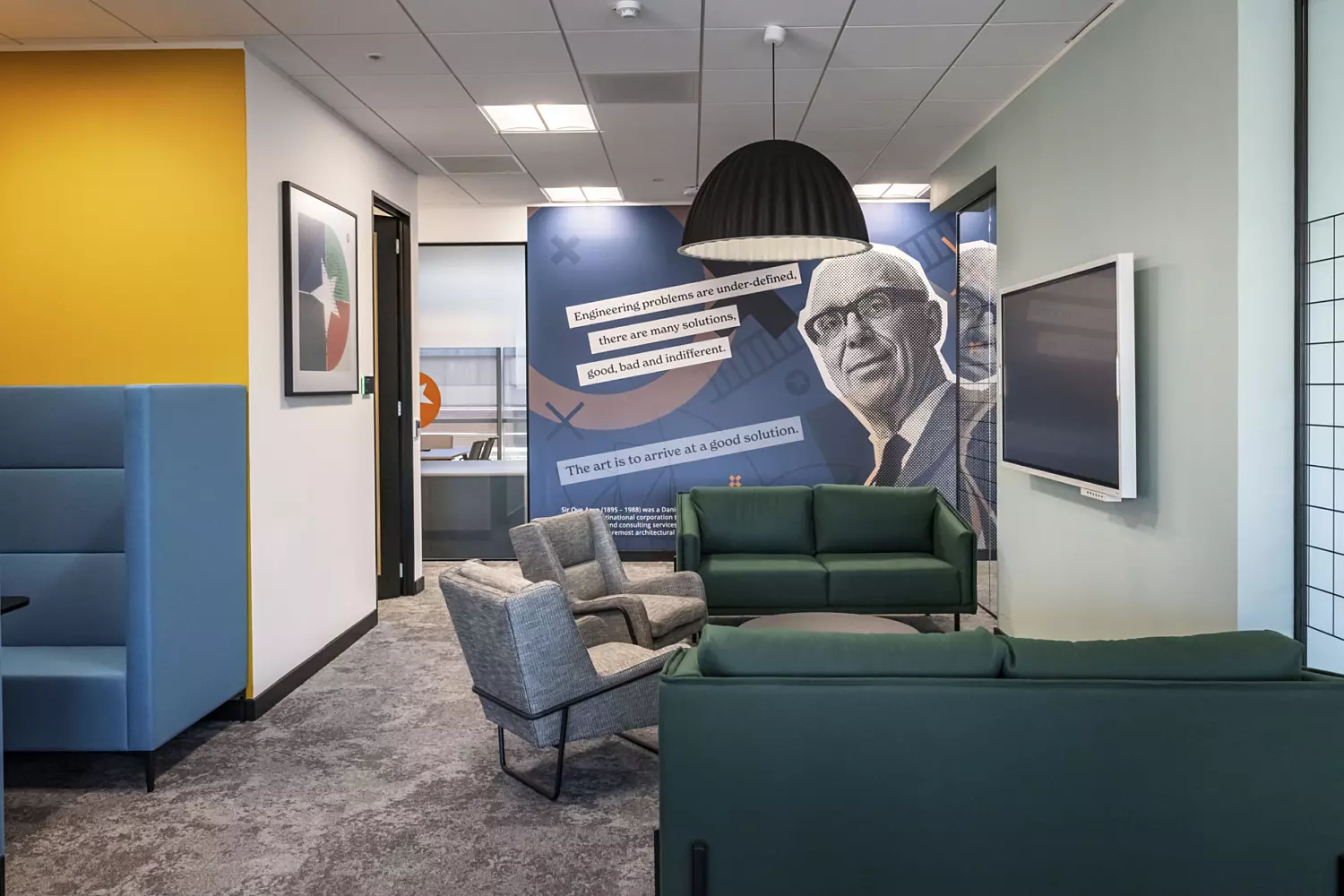 Unique wall graphics at Causeway