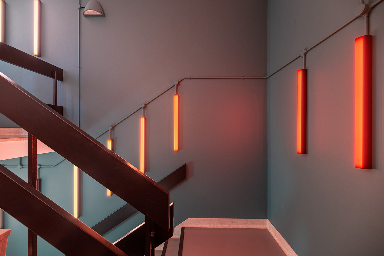 Industrial finishes with statement lighting at GPE Elm Yard