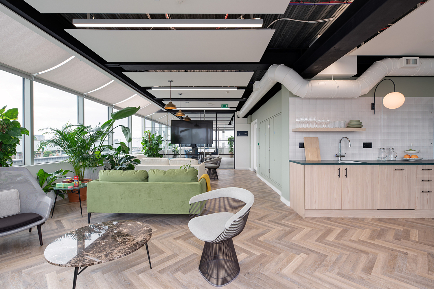 Teapoint and soft furnishings at GPE Elm Yard