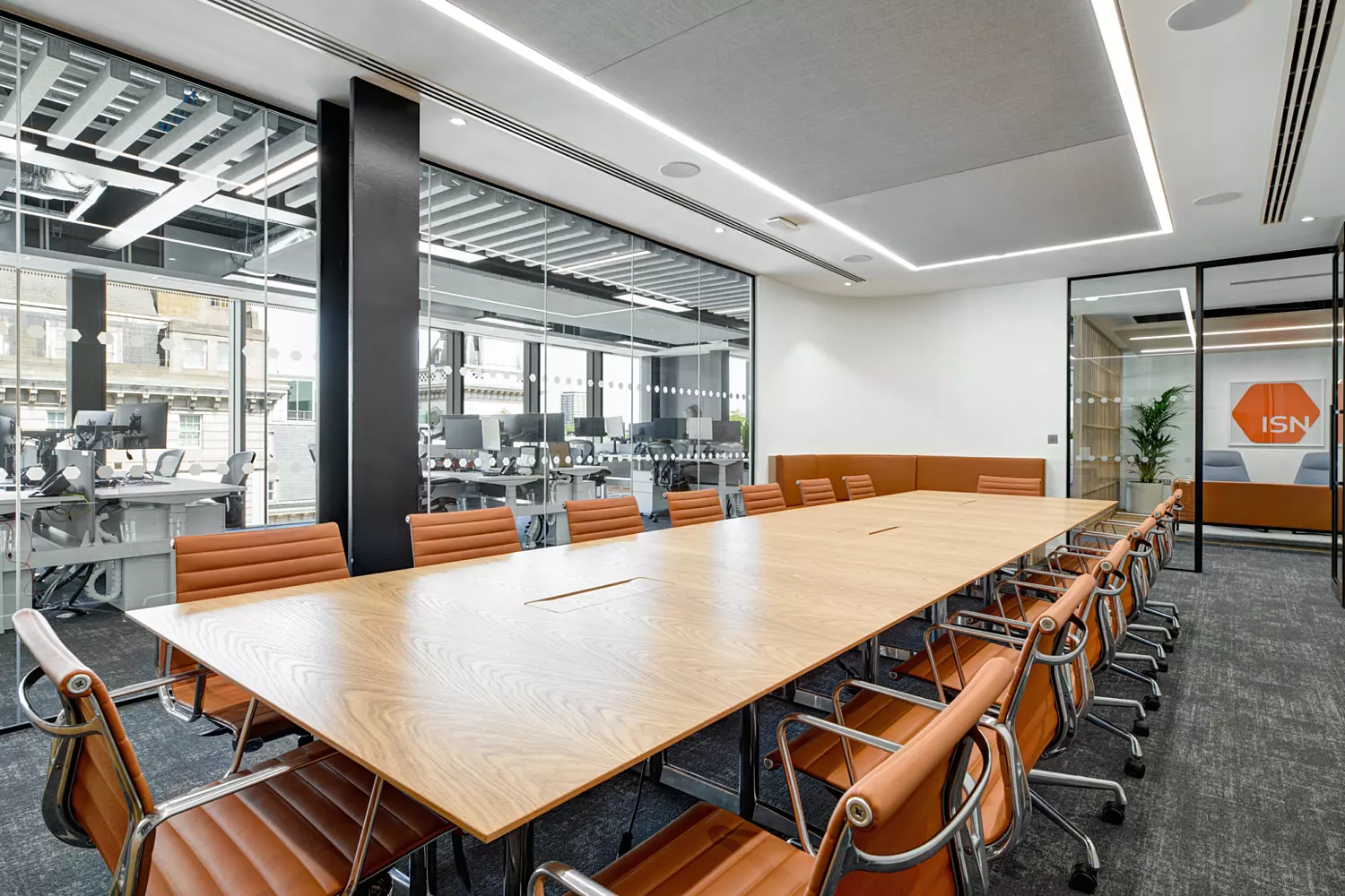 Large boardroom at ISN