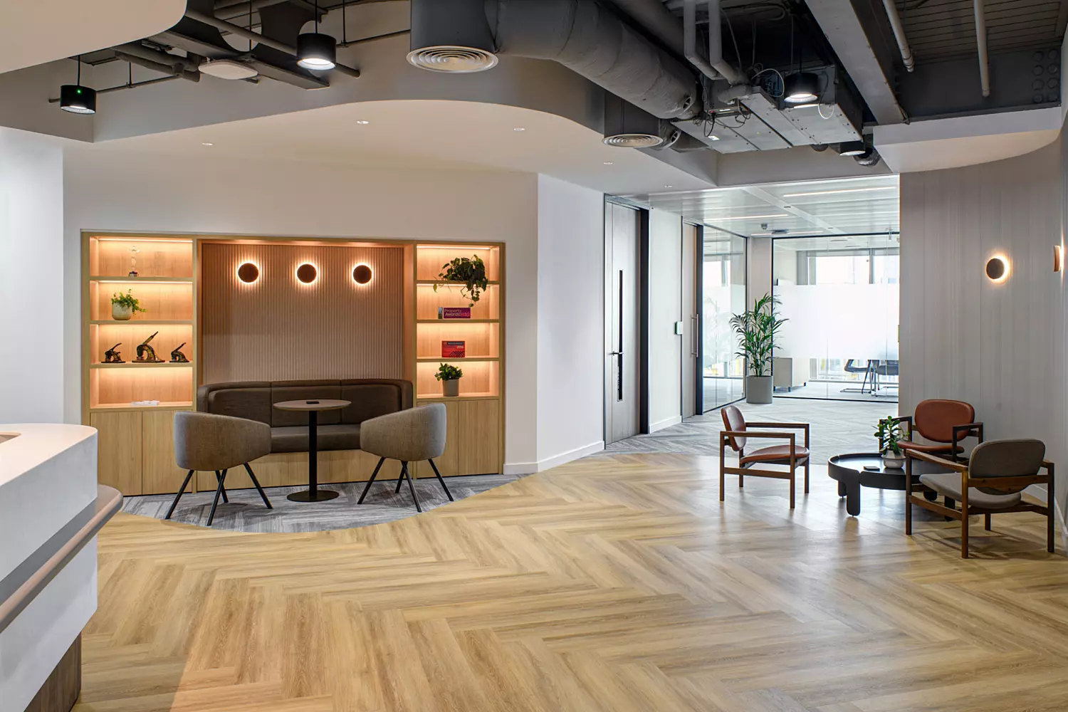 Reception space in a London office
