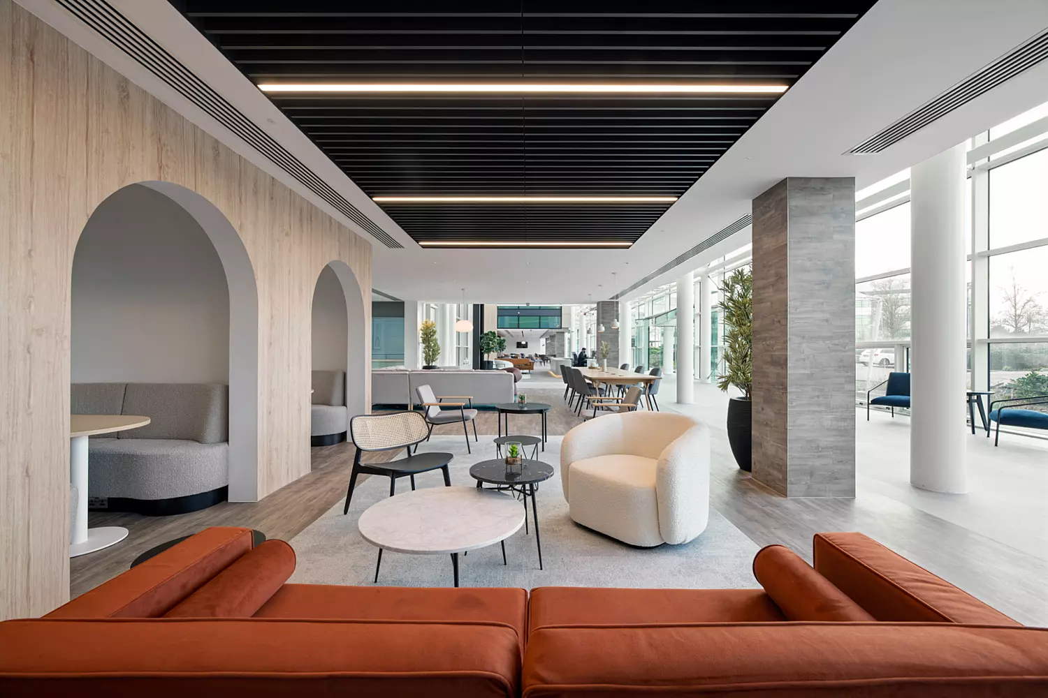 Lounge style seating at Trident Place