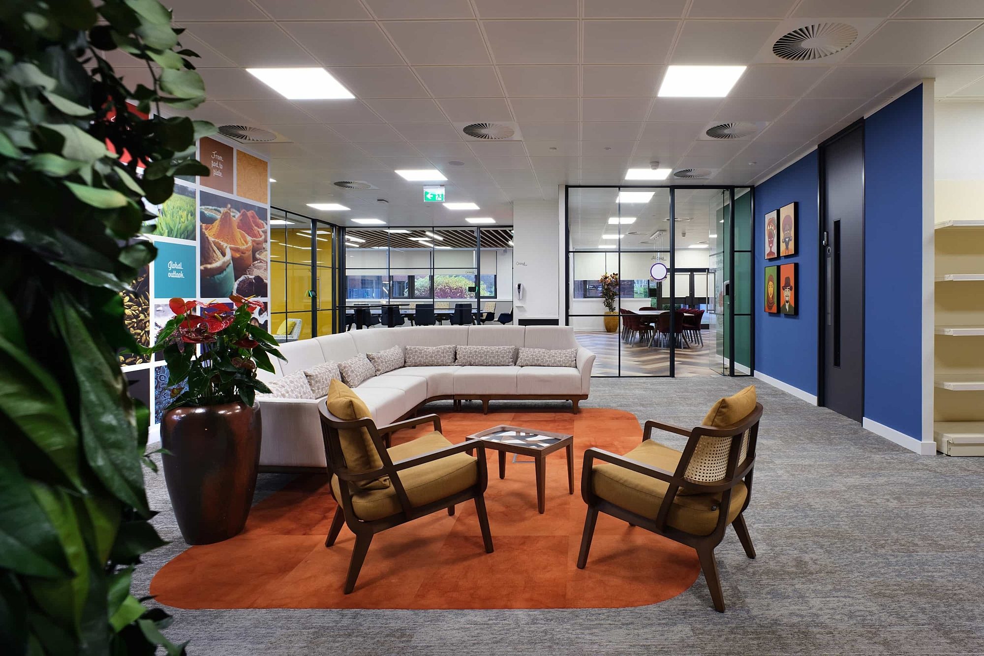 Vibrant foods breakout area fit out