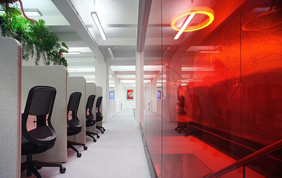 Virgin Red office pod fit out
