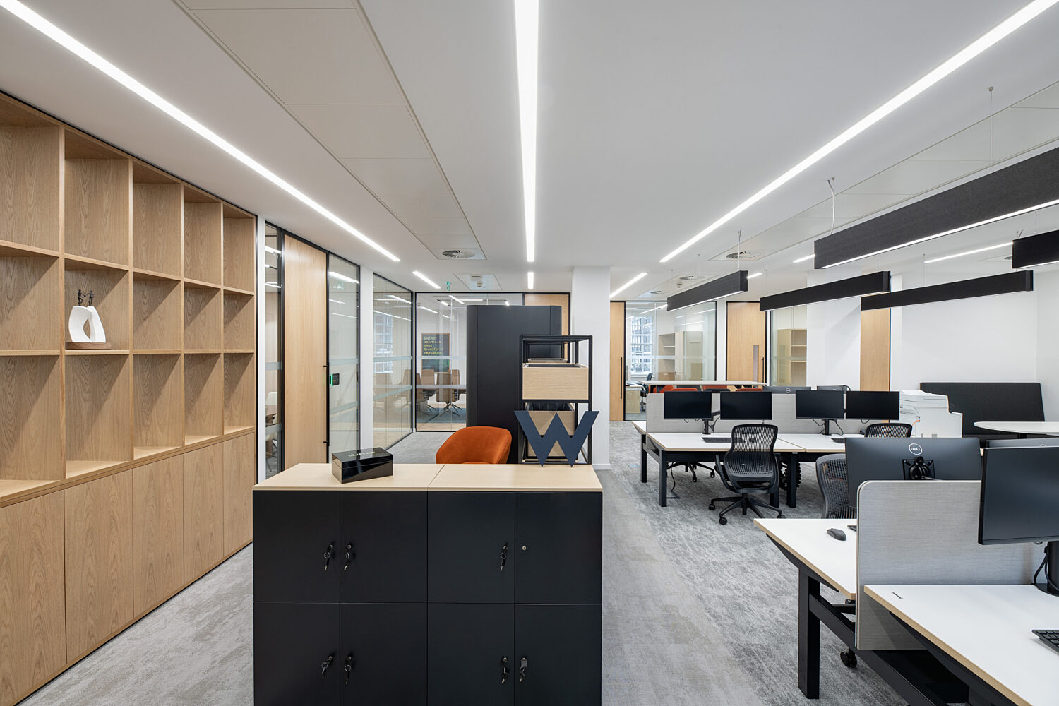 Desk space at Wood Groups new Mayfair office