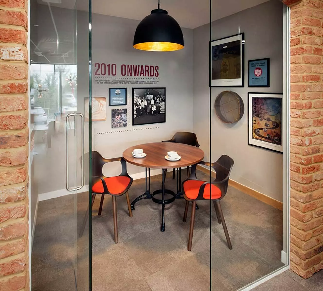 Trendy meeting room at Costa's Basildon office