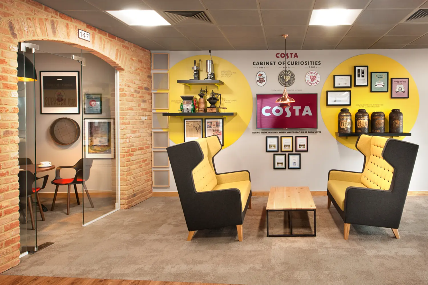 Touchdown areas at Costa in Basildon