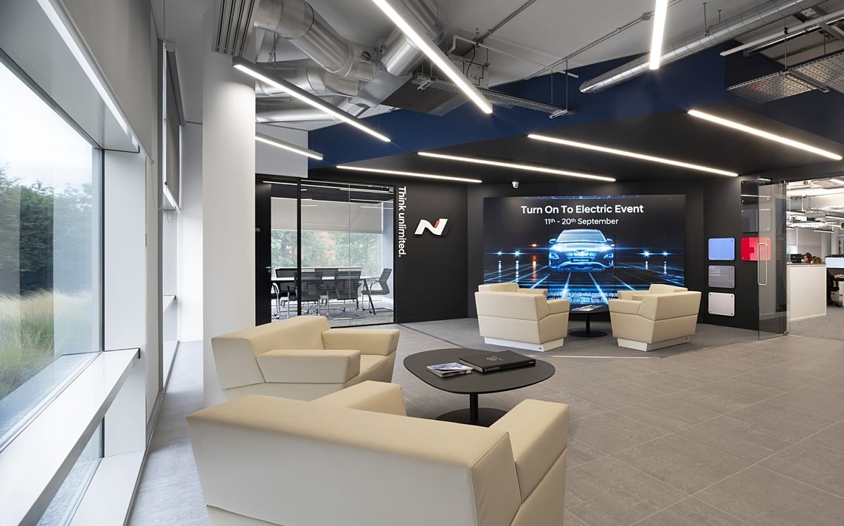 Hyundai's reception corporate fit out