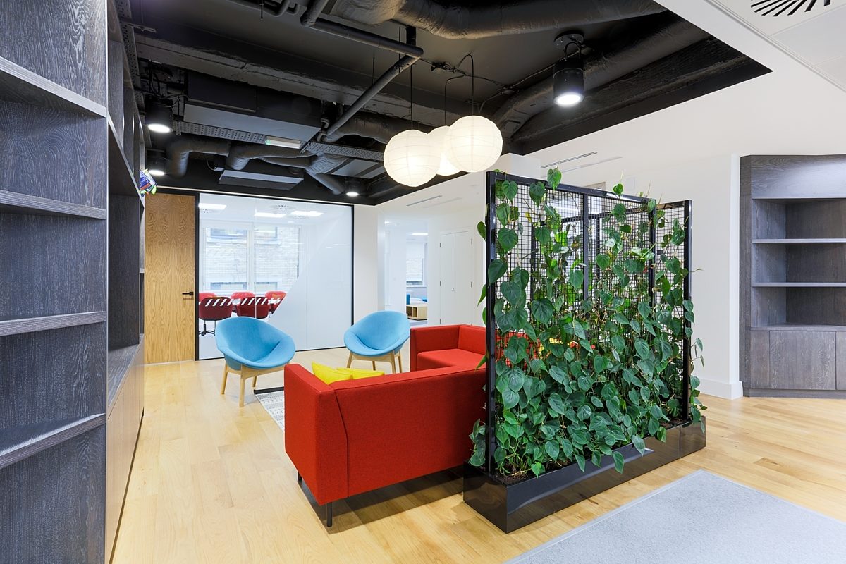 MRI Software office design ideas with living wall