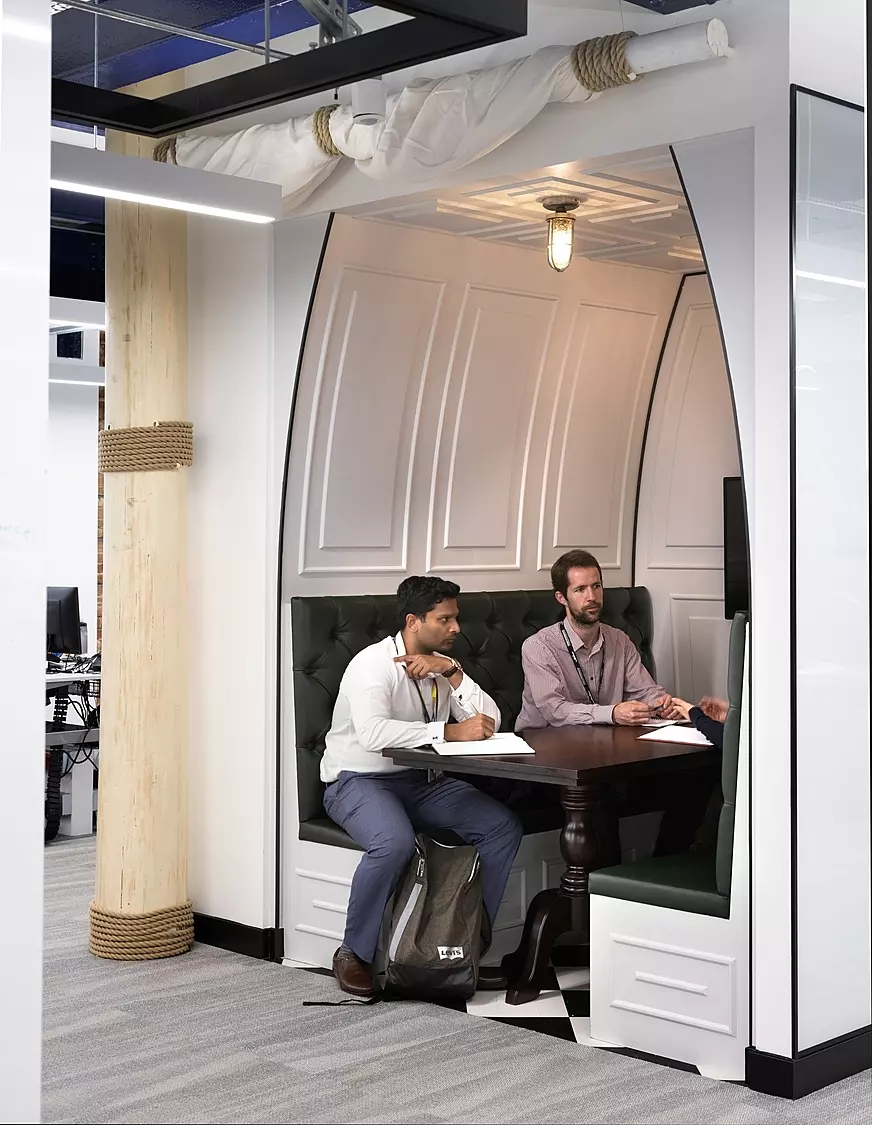 Royal Navy team meeting pods