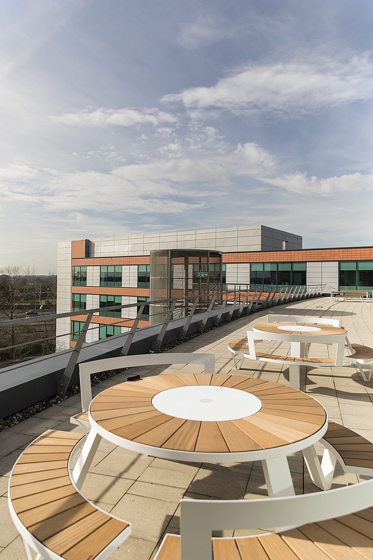 Symantec office fit out outdoor furniture