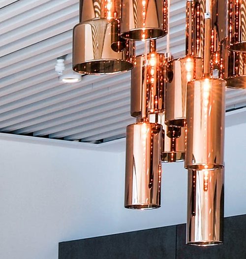 Taylor Wimpey copper light feature