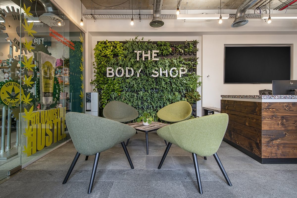 Body Shop sustainable office fit out