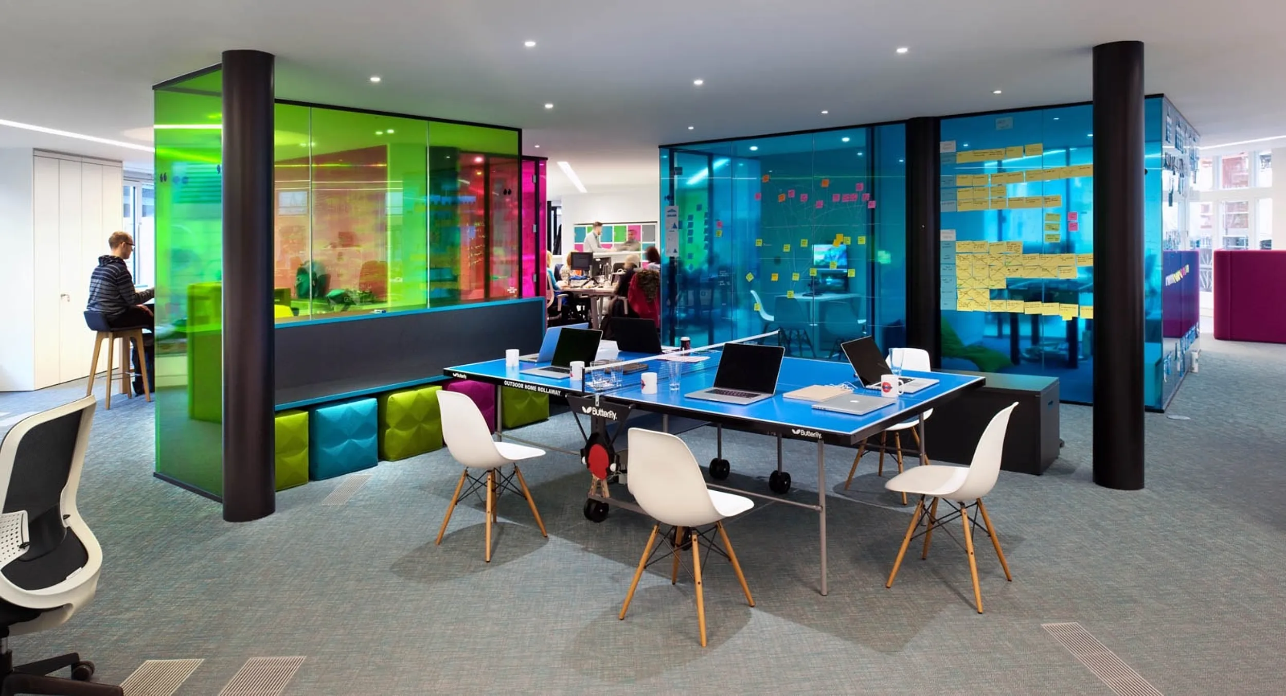 Thoughtworks' colourful modern office interior design