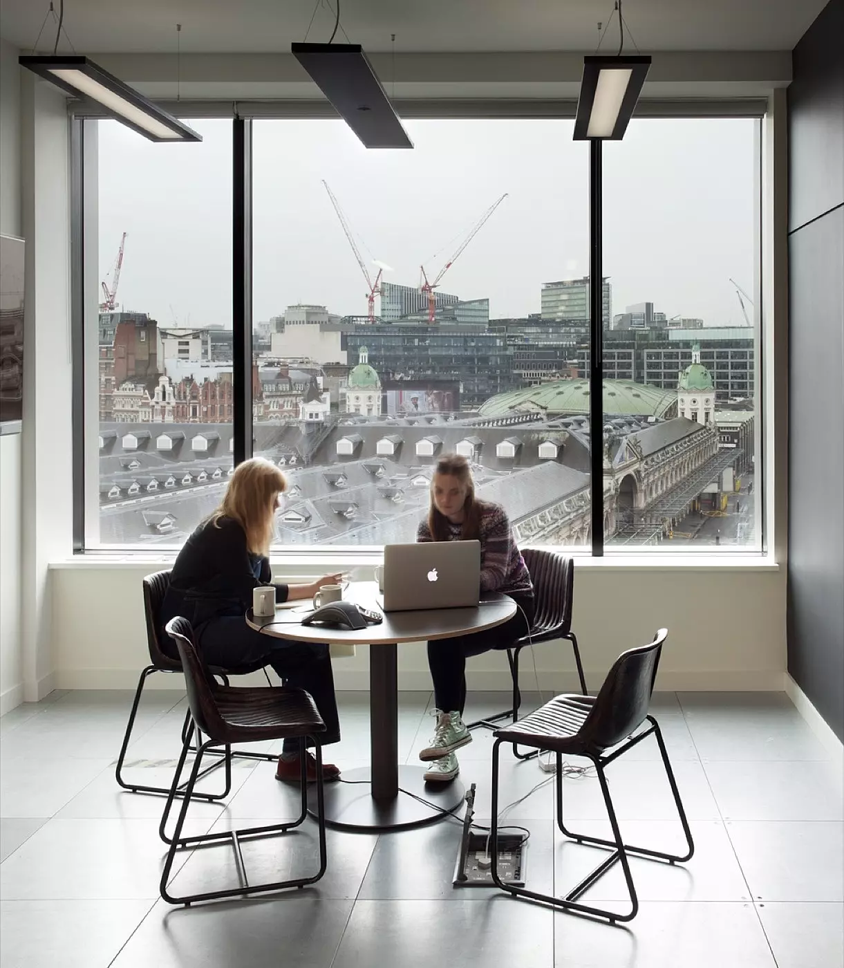 Anomaly's meeting space design with natural light